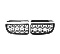 LUOWEINA Car Front Grille Diamond Style Grills Racing Grill Fit For E90 E91 323I 328I 335I 330I 325I 3 Series 2005-2008 car Front End Bumper Grille(Black)
