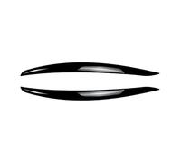 LUOWEINA Car Front Headlight Eyebrow Eyelid Lamp Light Eyebrows Gloss Black Carbon Fiber Fit For 3 Series E92 E93 2006-2009 Accessories Car headlight eyelids(Gloss Black)