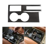 LUOWEINA Car-styling Soft Carbon Fiber Center Control Gear Shift Panel Water Cup Frame Cover Trim,Fit For CRV 2007-2011 transmission shift panel(Left hand driving)