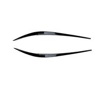 LUOWEINA Headlight Eyebrow Trim Fit For 3 Series G20 G28 Fit For Sedan 2019-2023+ 320i 325i 330i Headlamp Eyelid Front Head Light Lamp Cover Brow Car headlight eyelids(Glossy Black)