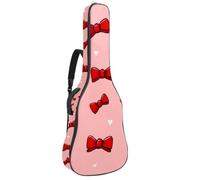 Luoweisi Guitar Bag Full Size, 39 40 41inch Acoustic Classical Guitar Gig Bag 10mm Thick Padded, Bows Hearts Guitar Case Waterproof with Pocket Adjustable Shoulder Strap, Shockproof