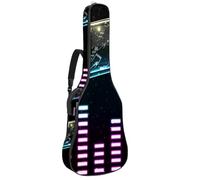 Luoweisi Guitar Bag Full Size, 39 40 41inch Acoustic Classical Guitar Gig Bag 10mm Thick Padded, Creative Music Notes Volume Guitar Case Waterproof with Pocket Adjustable Shoulder Strap