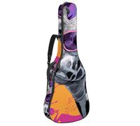 Luoweisi Guitar Bag Full Size, 39 40 41inch Acoustic Classical Guitar Gig Bag 10mm Thick Padded, Funny Giraffe Sunglasses Guitar Case Waterproof with Pocket Adjustable Shoulder Strap, Shockproof