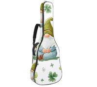 Luoweisi Guitar Bag Full Size, 39 40 41inch Acoustic Classical Guitar Gig Bag 10mm Thick Padded, Gnomes Clovers Guitar Case Waterproof with Pocket Adjustable Shoulder Strap, Shockproof
