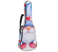 Luoweisi Guitar Bag Full Size, 39 40 41inch Acoustic Classical Guitar Gig Bag 10mm Thick Padded, Gnome Love Heart Guitar Case Waterproof with Pocket Adjustable Shoulder Strap, Shockproof