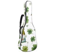 Luoweisi Guitar Bag Full Size, 39 40 41inch Acoustic Classical Guitar Gig Bag 10mm Thick Padded, Gnomes Clovers Guitar Case Waterproof with Pocket Adjustable Shoulder Strap, Shockproof
