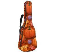 Luoweisi Guitar Bag Full Size, 39 40 41inch Acoustic Classical Guitar Gig Bag 10mm Thick Padded, Pumpkins Candy Guitar Case Waterproof with Pocket Adjustable Shoulder Strap, Shockproof