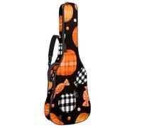 Luoweisi Guitar Bag Full Size, 39 40 41inch Acoustic Classical Guitar Gig Bag 10mm Thick Padded, Pumpkins Candy Guitar Case Waterproof with Pocket Adjustable Shoulder Strap, Shockproof