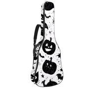 Luoweisi Guitar Bag Full Size, 39 40 41inch Acoustic Classical Guitar Gig Bag 10mm Thick Padded, Pumpkins Spider Guitar Case Waterproof with Pocket Adjustable Shoulder Strap, Shockproof