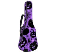 Luoweisi Guitar Bag Full Size, 39 40 41inch Acoustic Classical Guitar Gig Bag 10mm Thick Padded, Pumpkins Spider Guitar Case Waterproof with Pocket Adjustable Shoulder Strap, Shockproof