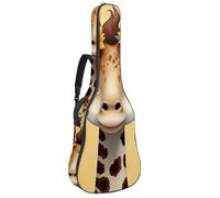 Luoweisi Guitar Bag Full Size, 39 40 41inch Acoustic Classical Guitar Gig Bag 10mm Thick Padded, Sunflower Giraffe Guitar Case Waterproof with Pocket Adjustable Shoulder Strap, Shockproof