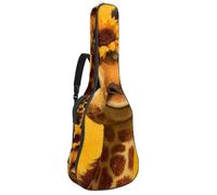 Luoweisi Guitar Bag Full Size, 39 40 41inch Acoustic Classical Guitar Gig Bag 10mm Thick Padded, Sunflowers Giraffe Guitar Case Waterproof with Pocket Adjustable Shoulder Strap, Shockproof