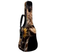 Luoweisi Guitar Bag Full Size, 39 40 41inch Acoustic Classical Guitar Gig Bag 10mm Thick Padded, Sunflower Giraffe Guitar Case Waterproof with Pocket Adjustable Shoulder Strap, Shockproof
