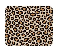 Luoweisi Leopard Skin Texture Mouse Pad 25x21cm, Ultra-Thin Mouse Mat with Non-Slip Base for Computer Gaming Laptop, Home Office Use