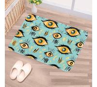 Luoweisi Magic Evil Eyes Door Mat 50 x 80 cm, Non-Slip Machine Washable Entryway Rug, Dog Door Mat, Super Absorbent Entry Rug for Front Door, Back Door, Kitchen, Bathroom