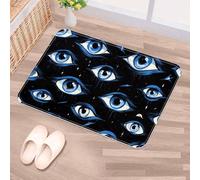 Luoweisi Magic Evil Eyes Door Mat 50 x 80 cm, Non-Slip Machine Washable Entryway Rug, Dog Door Mat, Super Absorbent Entry Rug for Front Door, Back Door, Kitchen, Bathroom