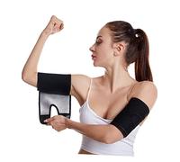 LUOXIYOUXUAN 1 Pair Weight Loss Arm Wraps for Women Arm Fat Burner Bands Fitness Slimming Arm Compression Sleeves Elastic Sauna Arm Trimmer Sweat Wrap Bands (Silver coating)