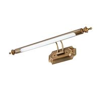 LUOYAOB Modern and Minimalism Brown Antique Bathroom Mirror Wall Sconce Acrylic Shade Wall Lights Iron Body 3000k Warm Wall Lamp for Bathroom Dressing Room Bedroom