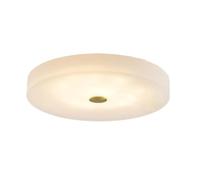 LUOYAOB Modern Minimalist Round LED Ceiling Light Nordic Ultra-Thin Marble Flush Mount Ceiling Lamp Fixture Alabaster Indoor Home Decor for Hallway Bathroom Bedroom(Large)