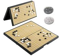 Luoyer Go Game Set Magnetic Folding Board Game Portable Traditional Chinese Weiqi Set with Magnetic Stones for Adults Travel Gomoku (Small 28 Cm)
