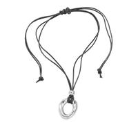 Luoyiyuan Exaggerated Irregular Pendant Necklace Jewelry Clavicle Chain Collar Adjustable Drawstring Adjustable, One Size, as described, as described