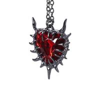 Luoyiyuan Thorns Heart Statement Necklace Adjustable Length Neckchain For Stylish Ladies Personalized Clavicle Chain Confid