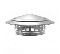 LUOZIQINX Chimney Cap, Stainless Steel Chimney Cowl, Flue Pipe Mesh Protector, For Outside Vent Flue Roof,30cm
