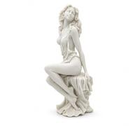 LUOZZY Gr phrodite Statue 12 Inch Goddess Figurine Polyresin Sculpture | Bonded Marble Polyresin Aphrodite Sculpture For Shelves Desks Home Decor And Classical Art Displays