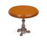 LUOZZY Miniature Wooden Round Table Model for 1:12 Dollhouse Accesories Miniature Side Table Dollhouse Furniture Decoration
