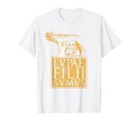 Lupa Ancient Rome Roman Empire Quote T-Shirt, Men, White, 6X-Large