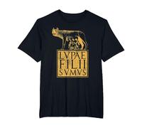 Lupa Ancient Rome Roman Empire Quote T-Shirt, Men's Big and Tall, Black, 3X Tall