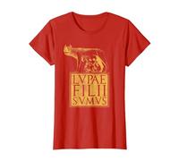Lupa Ancient Rome Roman Empire Quote T-Shirt, Women, Red, Small
