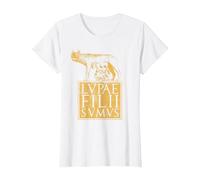 Lupa Ancient Rome Roman Empire Quote T-Shirt, Women, White, X-Small