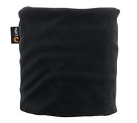 Lupa Kids Handmade Double-Layer Fleece Neck Warmer - Kids Neck Warmer for Boys & Girls - Fleece Neck Gaiter for Winter (Black, Large (7-12))