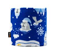 Lupa Kids Handmade Double-Layer Fleece Neck Warmer - Kids Neck Warmer for Boys & Girls - Fleece Neck Gaiter for Winter (North Pole, Small (2-6))