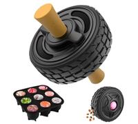 LUPAPA 4-in-1 Dog Entertainment Toy, Frozen Treat Toy for Dog, Bully Stick Holder, Treats Distribution Puzzle Tire Dog Toys to Keep Dogs Busy, Dog Chew Toys for Aggressive Chewers