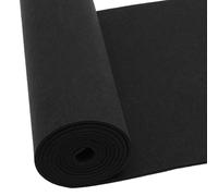 LUPATDY Felt Roll 3 mm Thick, Felt Fabric Sold by the Metre 40 cm x 250 cm, Felt Mat for DIY Storage Bag, Patchwork, Sewing, Felt for Crafts, Decoration (Black)
