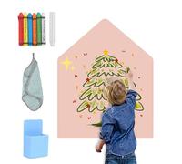 LUPATDY Montessori Magnetic Board Children 80 x 100 cm, Large Magnetic Panel Children with Chalks, Wipe-Clean Board, Self-Adhesive Magnetic Board for Children's Room Decoration, School, Office (Light