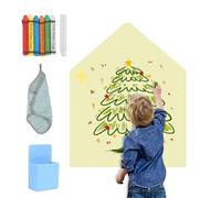 LUPATDY Montessori Magnetic Board Children 80 x 100 cm, Large Magnetic Panel Children with Chalks, Wipe-Clean Board, Self-Adhesive Magnetic Board for Children's Room Decoration, School, Office (Light
