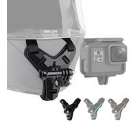 Lupholue Motorcycle Helmet Chin Strap Mount Compatible with GoPro Hero 13, 12, 11, 10, 9, 8, 7, (2018), 6, Hero Black, Insta 360, Session, Xiaomi Yi, SJCAM （Black）