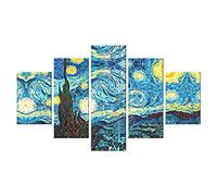 Lupia Modern Picture 5 Pieces Wood Vogue 48X85 cm Starry Night