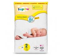 Lupilu Newborn Nappies Size 2 Mini 4-8kg Ultra Dry Jumbo Pack 60 Nappies