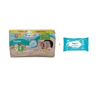 Lupilu Size 3 Midi Nappies Jumbo 98 Pack + 60 Fragrance Free Baby Wipes