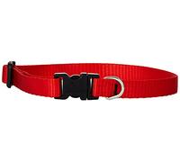 Lupine Adjustable Dog Collar for Small Dogs 1/2-inch/ 10 - 16-inch Red