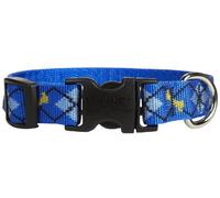 Lupine Dapper Dog Patterned Adjustable Dog Collar for Small/ Medium Dogs 3/4-inch/ 9 - 14-inchDapper Dog Patterned