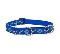 Lupine Dapper Dog Patterned Combo Collar for Small/ Medium Dogs, 3/4-inch/ 10 - 14-inch