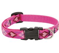 Lupine Puppy Love Patterned Adjustable Dog Collar for Small Dogs, 1/2-inch/ 10 - 16-inch
