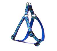 Lupine Sea Glass Patterned Step-In Harness for Small Dogs, 1/2-inch/ 12 - 18-inch
