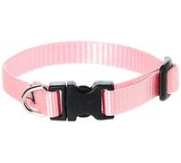 LupinePet Basics 1/2" Pink 6-9" Adjustable Collar for Extra Small Dogs