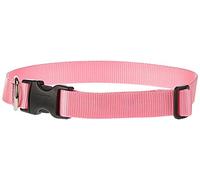 LupinePet Basics 1" Pink 16-28" Adjustable Collar for Large Dogs